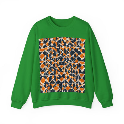 boostlete-headspace-pattern-plate-number-badge-0387 — Unisex Heavy Blend Crewneck (G18000)