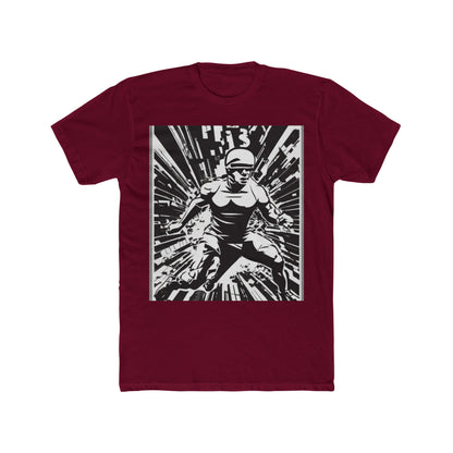 boostlete-field-day-scene-sprinter-halftone-bold-0148 — Unisex Cotton Crew Tee (NL 3600)