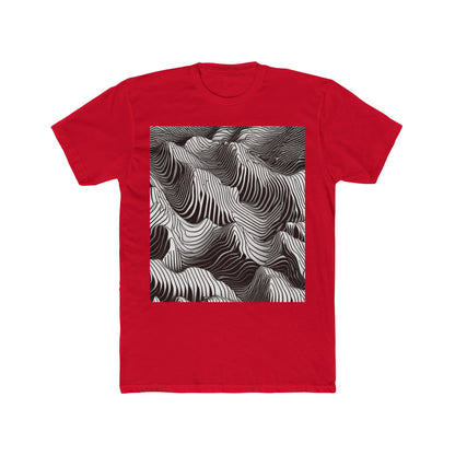 boostlete-field-day-pattern-topographic-isometric-0211 — Unisex Cotton Crew Tee (NL 3600)