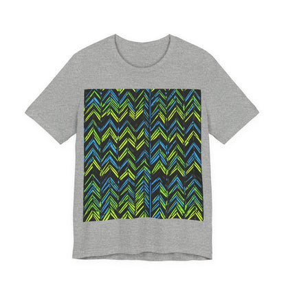 boostlete-mile-by-mile-pattern-chevron-monoline-0051 — Unisex Jersey Short Sleeve (B+C 3001)