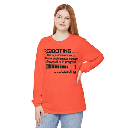 Rebooting Loading Humor Long Sleeve T-Shirt