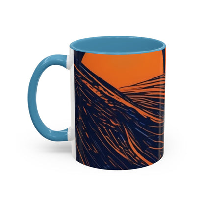 boostlete-rise-grind-icon-sunrise-speed-line-art-0202 — Accent Mug 11oz/15oz