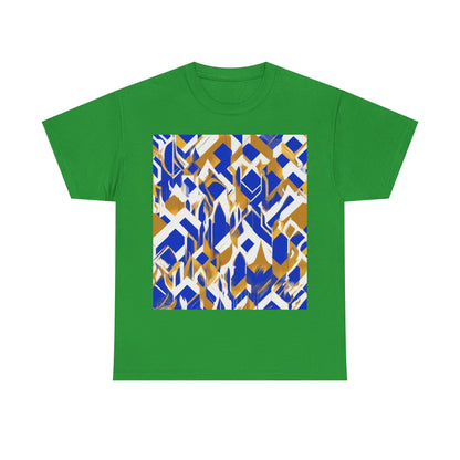 boostlete-field-day-icon-flame-glitch-geometric-0090 — Unisex Heavy Cotton Tee (Gildan 5000)