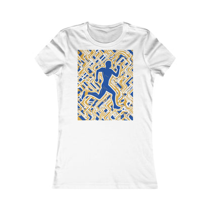 boostlete-pr-season-icon-runner-outline-industrial-0170 — Women's Favorite Tee (B+C 6004)