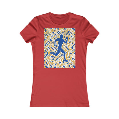 boostlete-pr-season-icon-runner-outline-industrial-0170 — Women's Favorite Tee (B+C 6004)