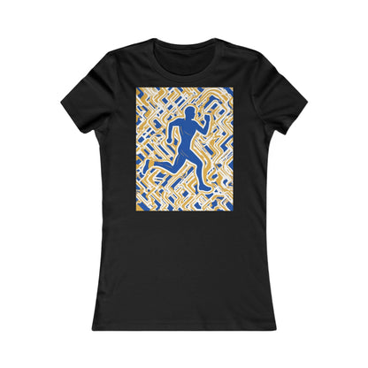 boostlete-pr-season-icon-runner-outline-industrial-0170 — Women's Favorite Tee (B+C 6004)