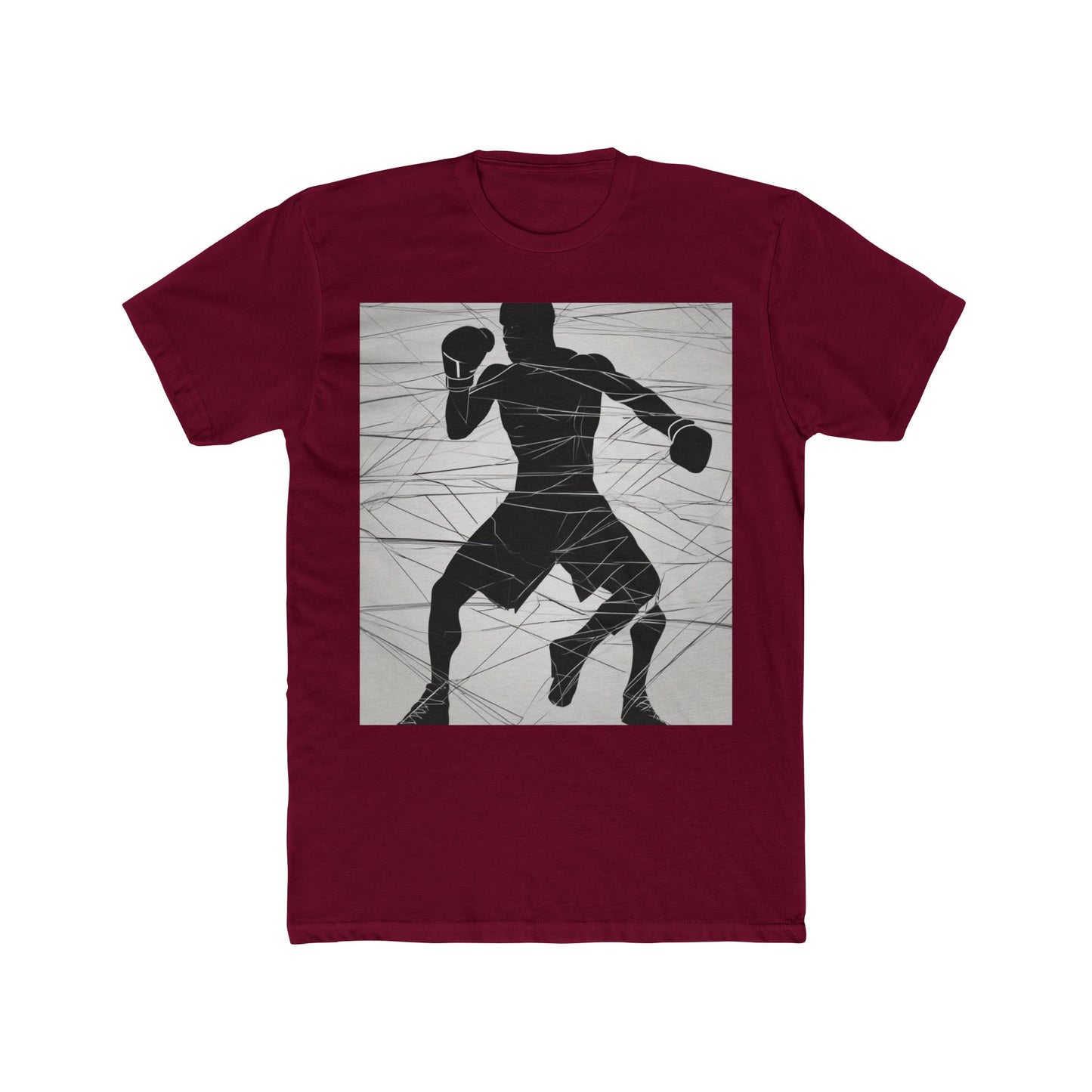 boostlete-mile-by-mile-scene-boxer-motion-geometric-0028 — Unisex Cotton Crew Tee (NL 3600)