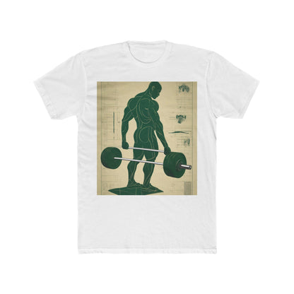 boostlete-recovery-progress-scene-deadlift-3d-blueprint-0236 — Unisex Cotton Crew Tee (NL 3600)