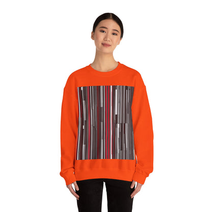 boostlete-am-crew-pattern-barcode-athletic-0911 — Unisex Heavy Blend Crewneck (G18000)