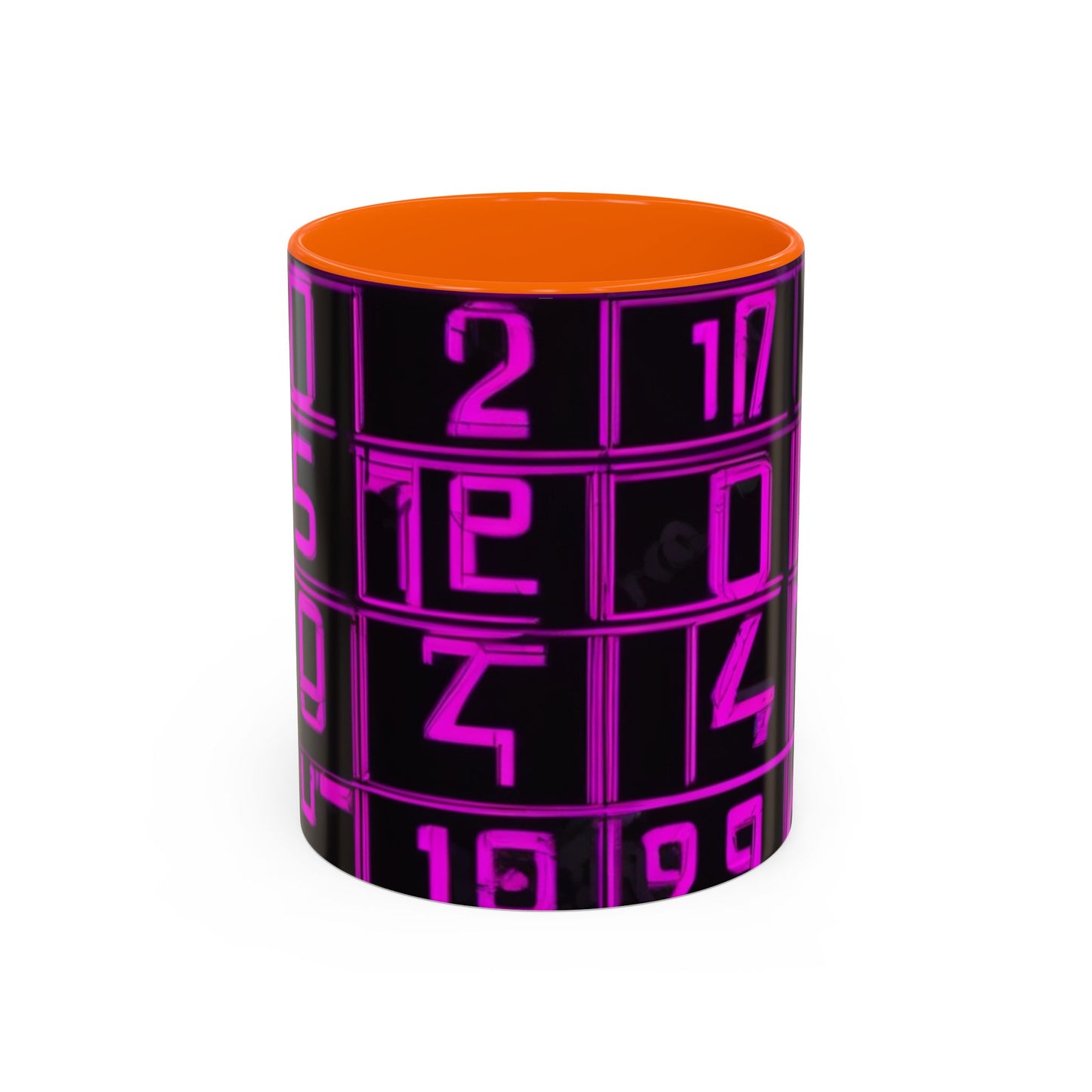 boostlete-iron-intent-pattern-plate-number-retro-0227 — Accent Mug 11oz/15oz