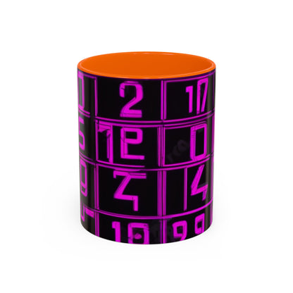 boostlete-iron-intent-pattern-plate-number-retro-0227 — Accent Mug 11oz/15oz