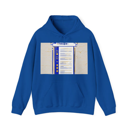 boostlete-am-crew-icon-checklist-glitch-badge-0018 — Unisex Heavy Blend Hooded Sweatshirt (Gildan)