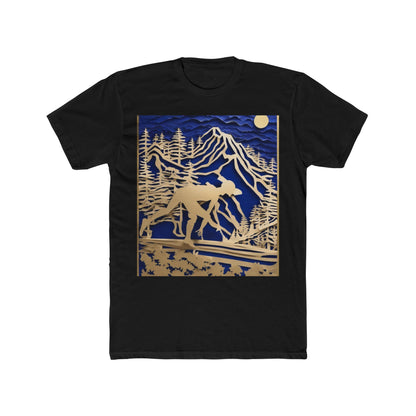 boostlete-recovery-progress-scene-trail-3d-paper-0176 — Unisex Cotton Crew Tee (NL 3600)