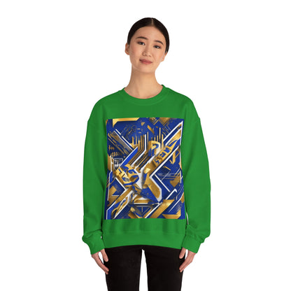 boostlete-am-crew-type-progress-beats-perfect-diagonal-modern-0209 — Unisex Heavy Blend Crewneck Sweatshirt (Gildan)