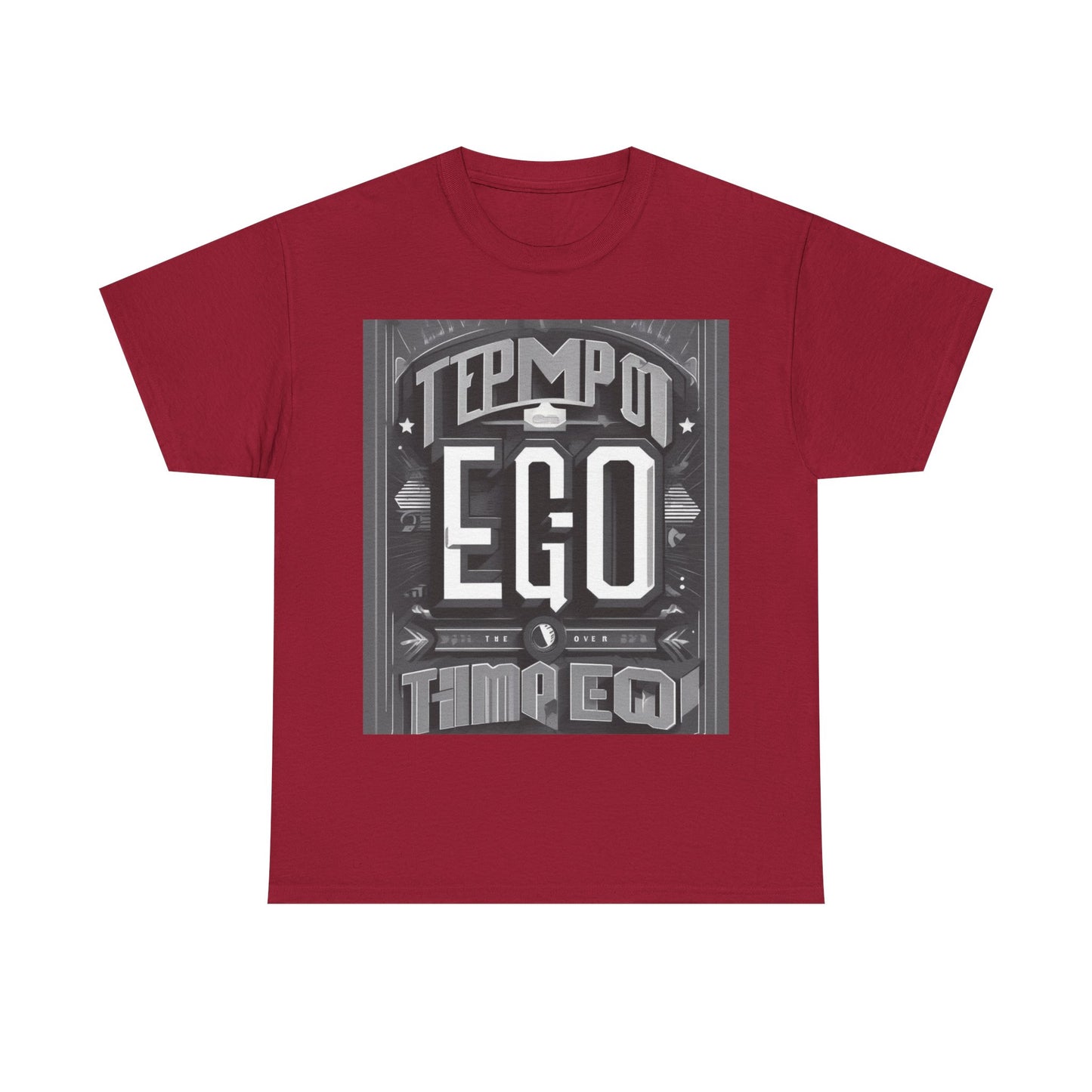 boostlete-mile-by-mile-type-tempo-over-ego-banner-modern-0093 — Unisex Heavy Cotton Tee (Gildan 5000)