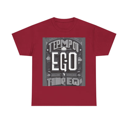 boostlete-mile-by-mile-type-tempo-over-ego-banner-modern-0093 — Unisex Heavy Cotton Tee (Gildan 5000)