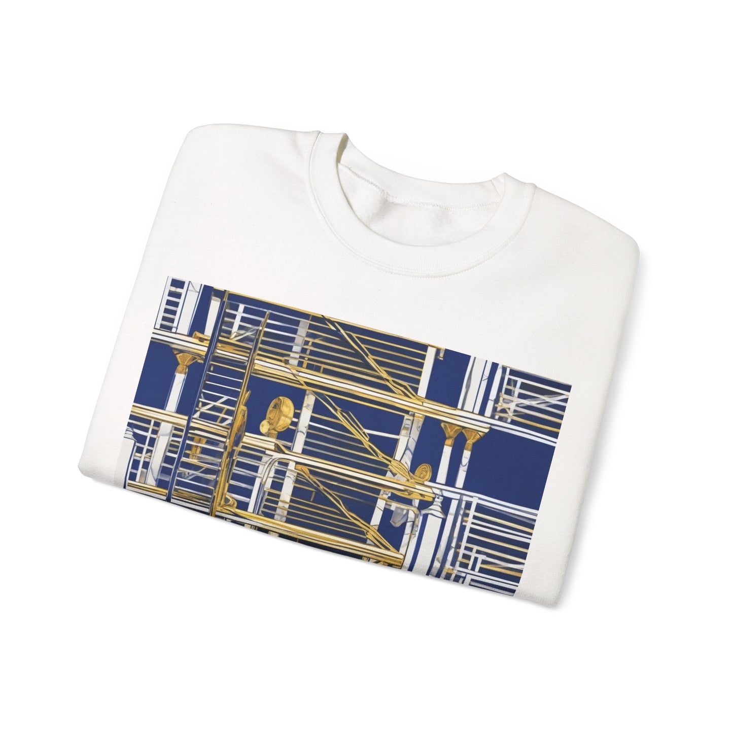 boostlete-rise-grind-icon-ladder-high-engraved-0238 — Unisex Heavy Blend Crewneck Sweatshirt (Gildan)