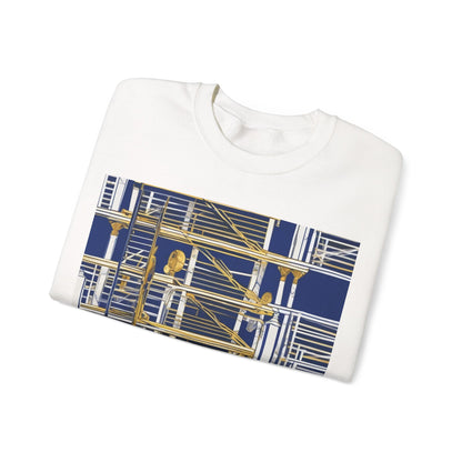 boostlete-rise-grind-icon-ladder-high-engraved-0238 — Unisex Heavy Blend Crewneck Sweatshirt (Gildan)