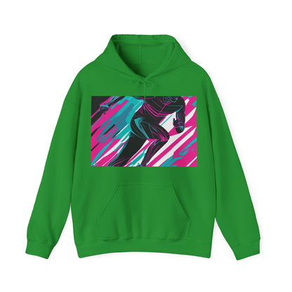boostlete-mile-by-mile-scene-sprinter-motion-modern-0828 — Unisex Heavy Blend Hoodie (G18500)