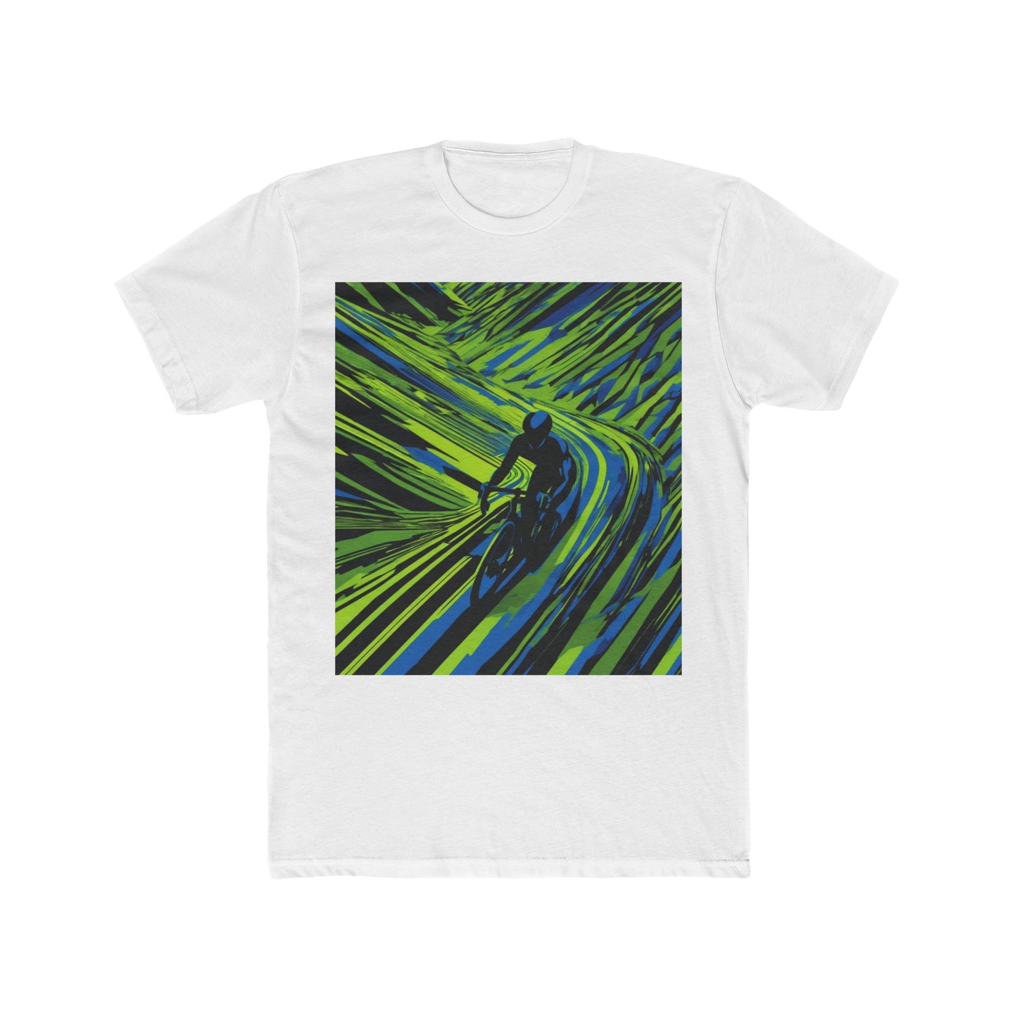 boostlete-am-crew-scene-cyclist-speed-isometric-0064 — Unisex Cotton Crew Tee (NL 3600)