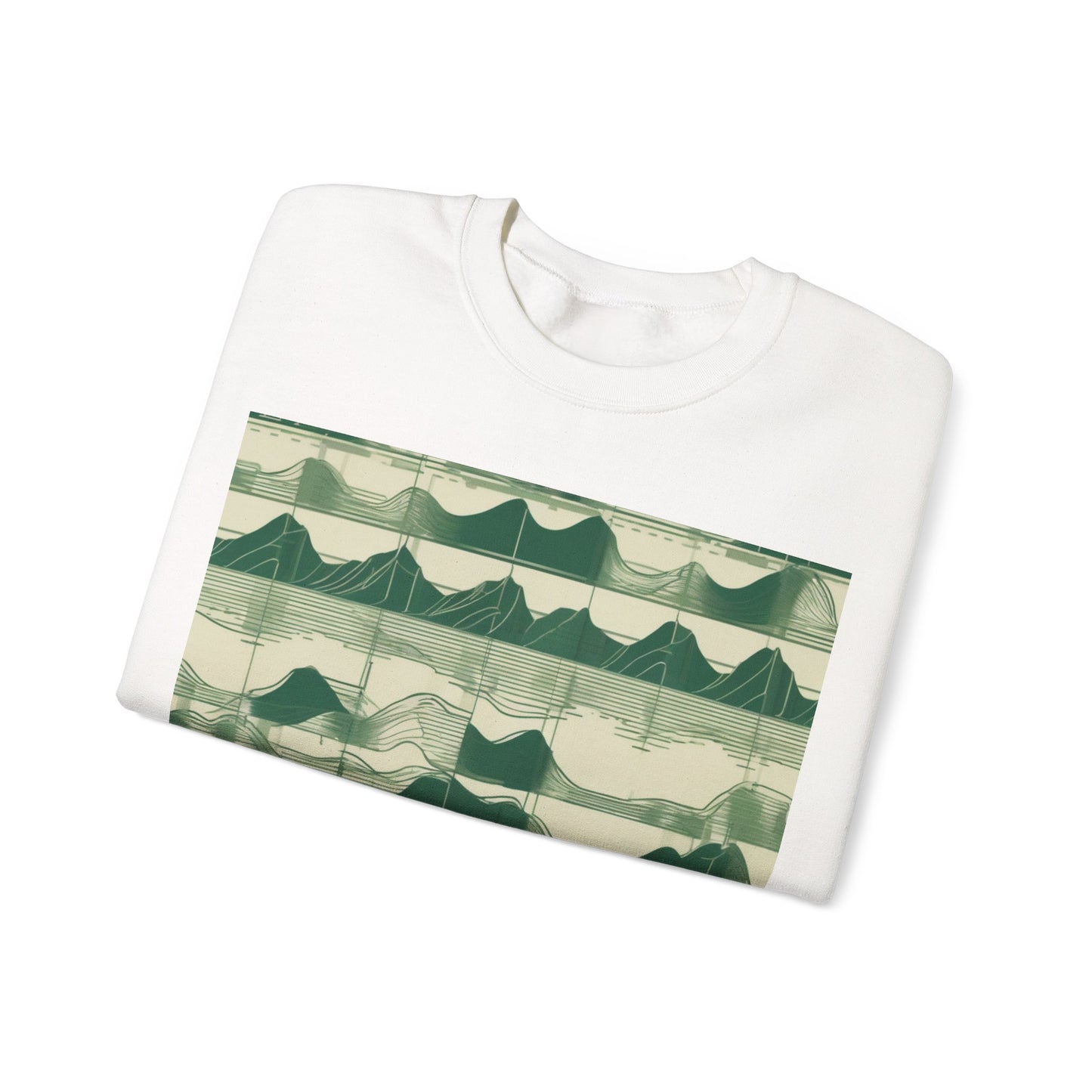 boostlete-mile-by-mile-pattern-audio-blueprint-0971 — Unisex Heavy Blend Crewneck (G18000)