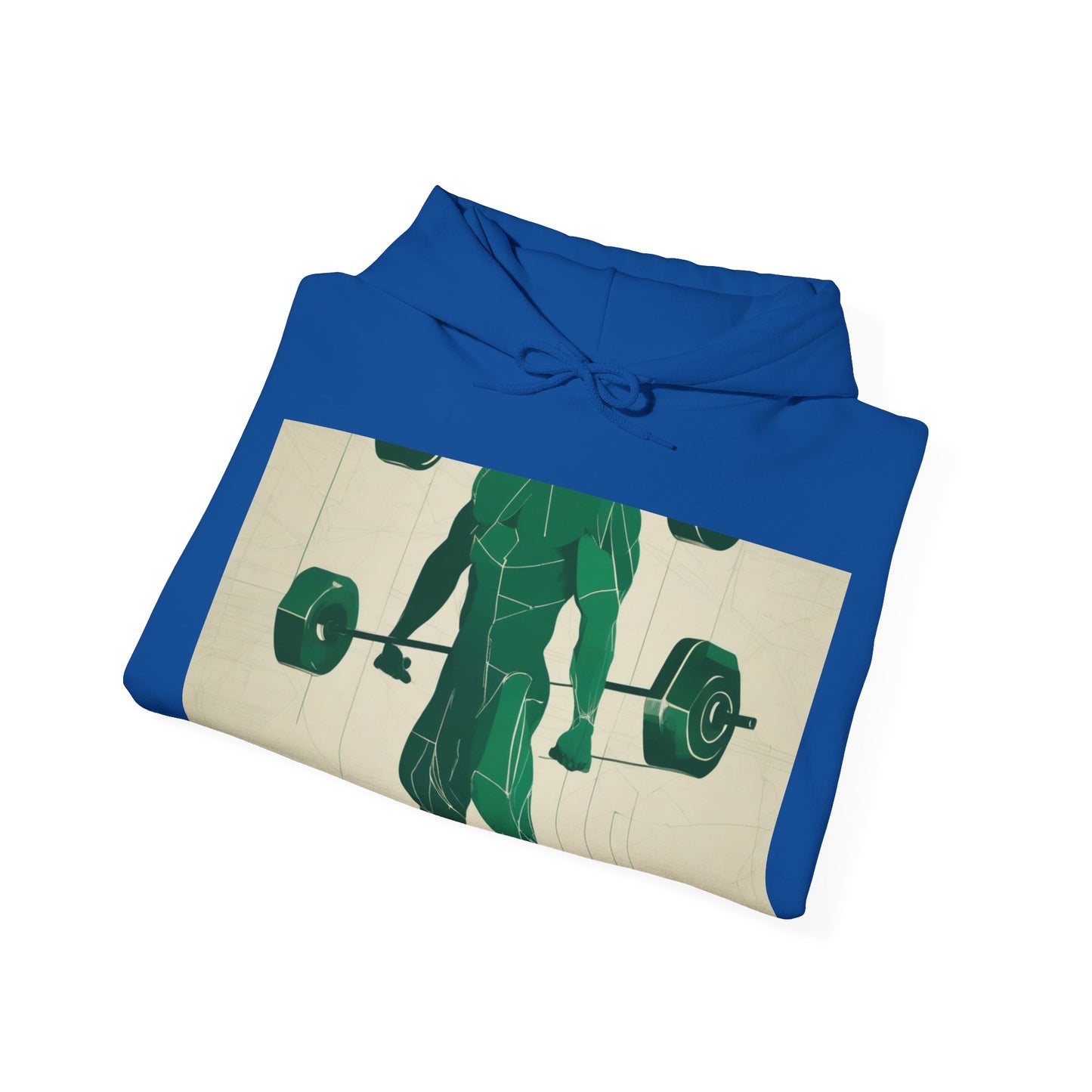 boostlete-boost-mode-scene-deadlift-glitch-blueprint-0044 — Unisex Heavy Blend Hooded Sweatshirt (Gildan)