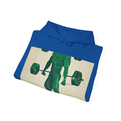 boostlete-boost-mode-scene-deadlift-glitch-blueprint-0044 — Unisex Heavy Blend Hooded Sweatshirt (Gildan)