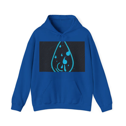 boostlete-iron-intent-icon-water-grainy-vector-0762 — Unisex Heavy Blend Hoodie (G18500)