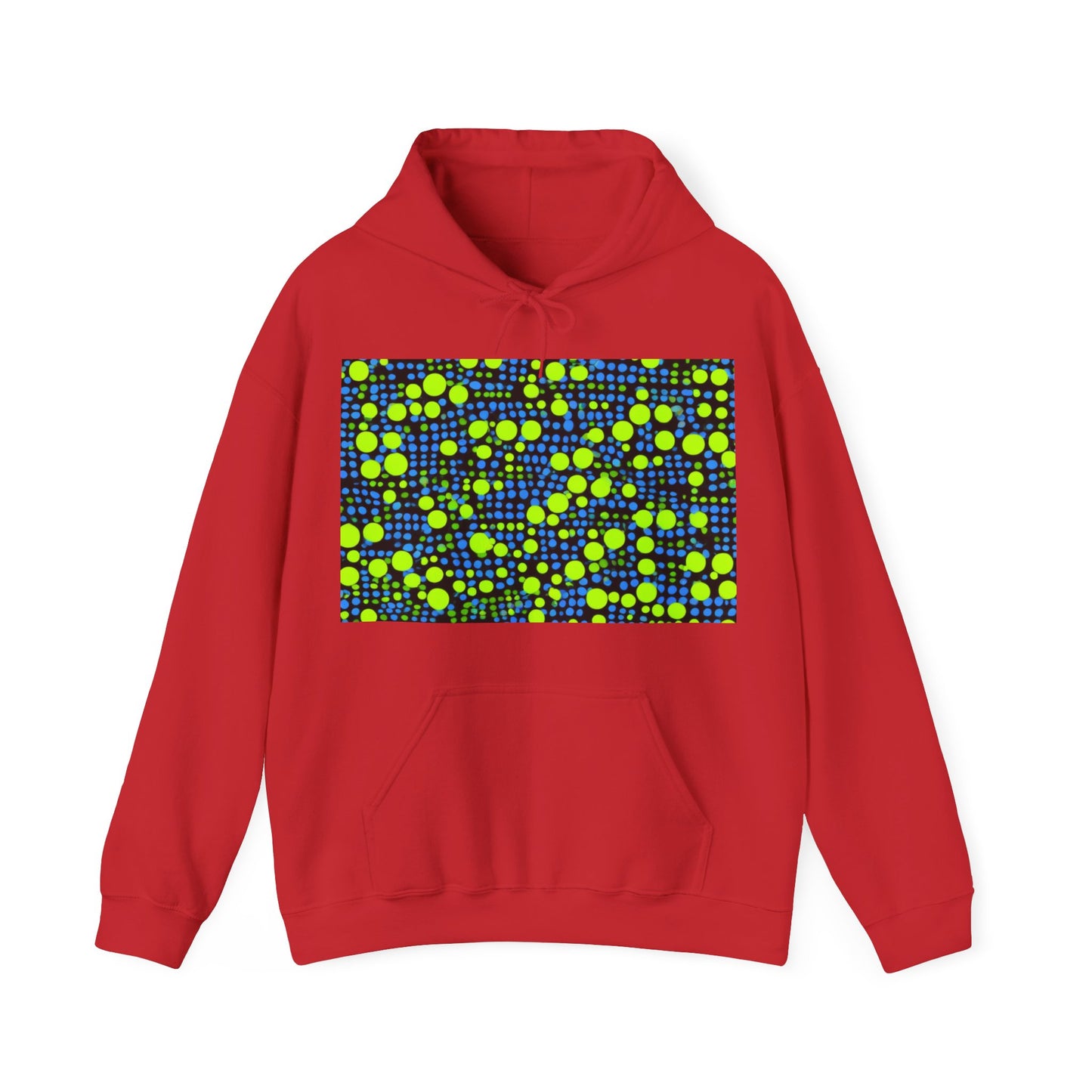 boostlete-mile-by-mile-pattern-dotted-geometric-0071 — Unisex Heavy Blend Hooded Sweatshirt (Gildan)