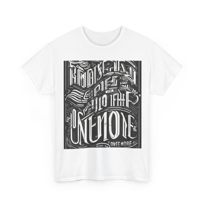 boostlete-mile-by-mile-type-one-more-split-line-art-0001 — Unisex Heavy Cotton Tee (Gildan 5000)