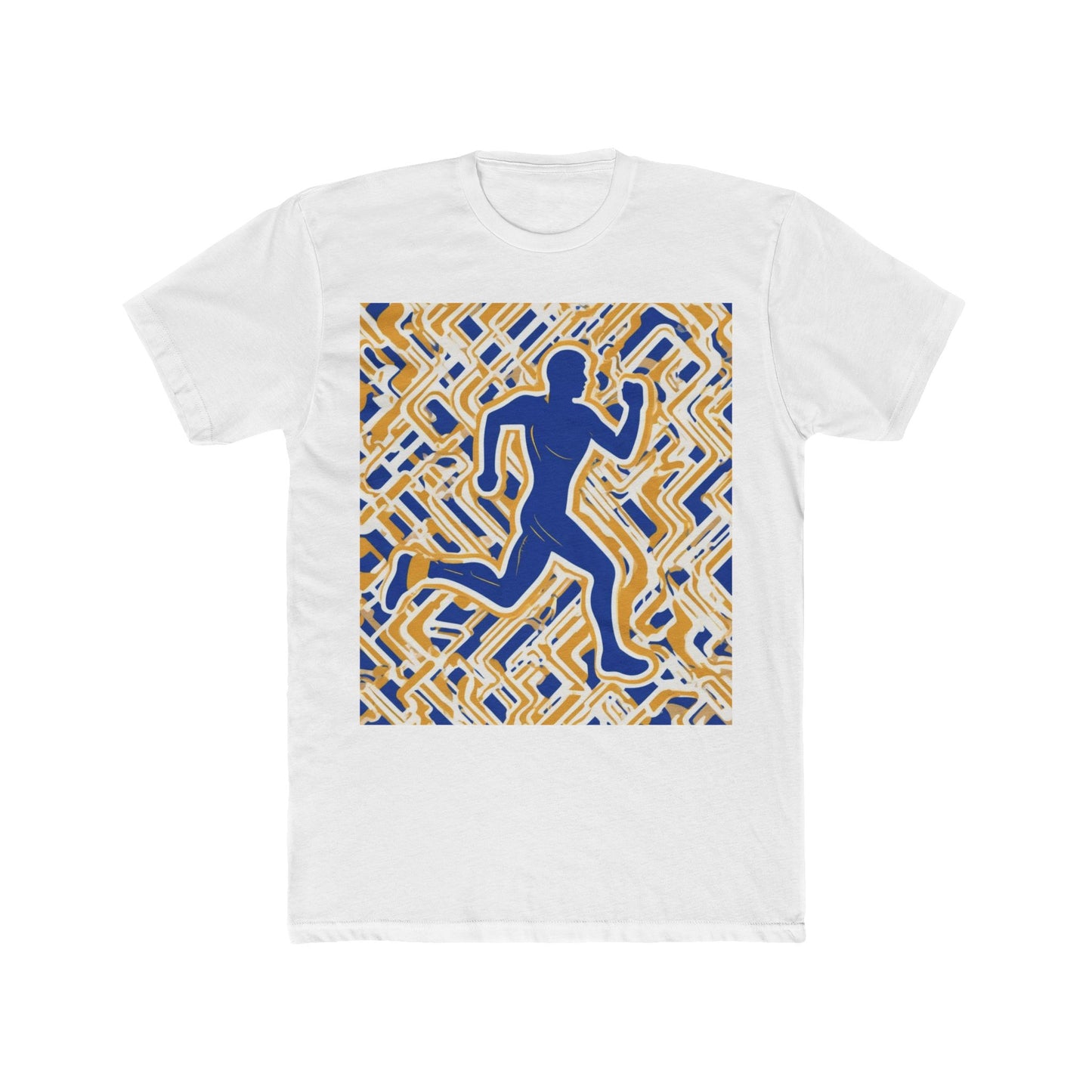 boostlete-pr-season-icon-runner-outline-industrial-0170 — Unisex Cotton Crew Tee (NL 3600)