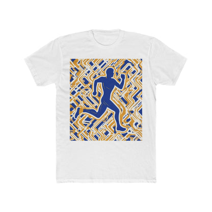 boostlete-pr-season-icon-runner-outline-industrial-0170 — Unisex Cotton Crew Tee (NL 3600)