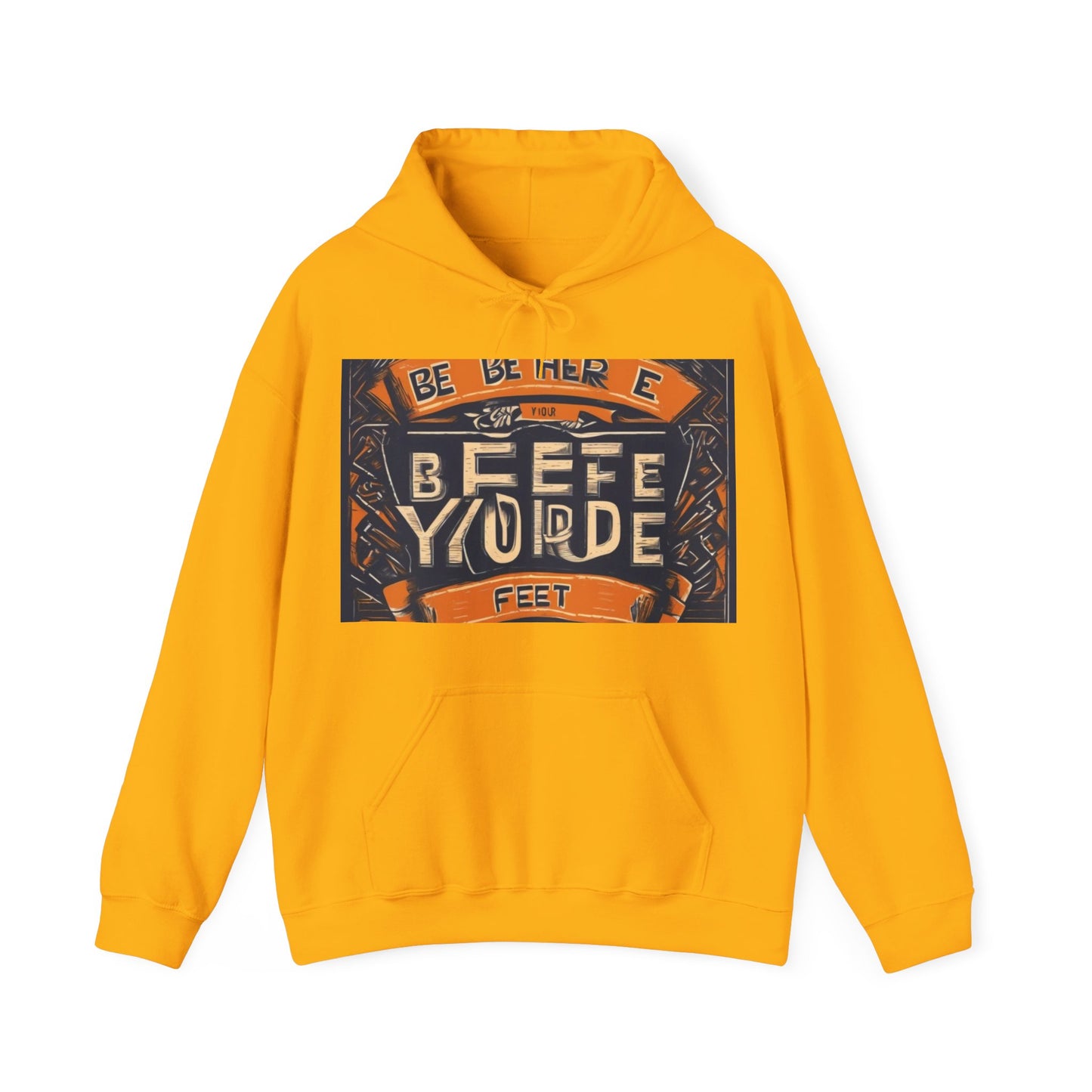 boostlete-field-day-type-be-where-your-feet-are-banner-engraved-0029 — Unisex Heavy Blend Hooded Sweatshirt (Gildan)