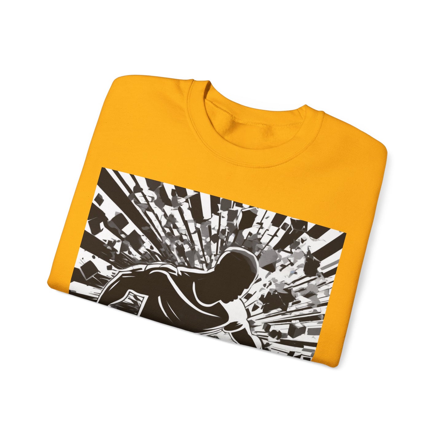 boostlete-field-day-scene-sprinter-halftone-athletic-0248 — Unisex Heavy Blend Crewneck Sweatshirt (Gildan)