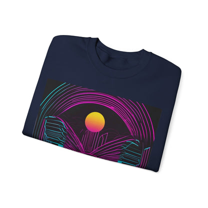 boostlete-rise-grind-icon-sunrise-motion-paper-0962 — Unisex Heavy Blend Crewneck (G18000)