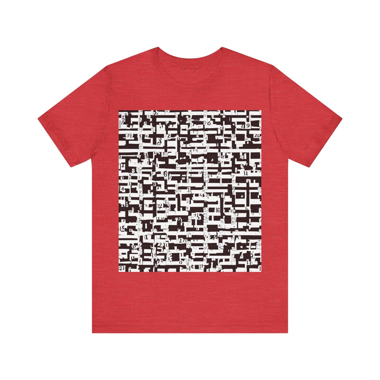 boostlete-iron-intent-pattern-plate-number-badge-0171 — Unisex Jersey Short Sleeve (B+C 3001)