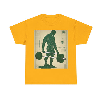 boostlete-recovery-progress-scene-deadlift-3d-blueprint-0236 — Unisex Heavy Cotton Tee (Gildan 5000)