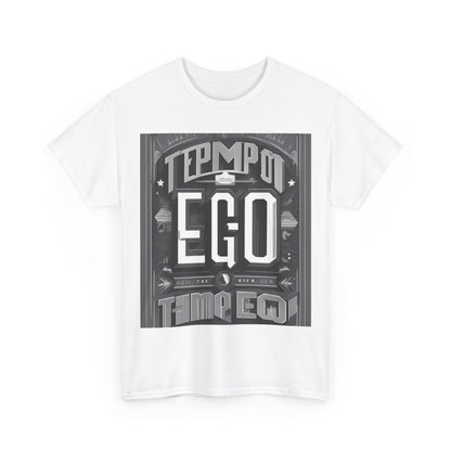 boostlete-mile-by-mile-type-tempo-over-ego-banner-modern-0093 — Unisex Heavy Cotton Tee (Gildan 5000)