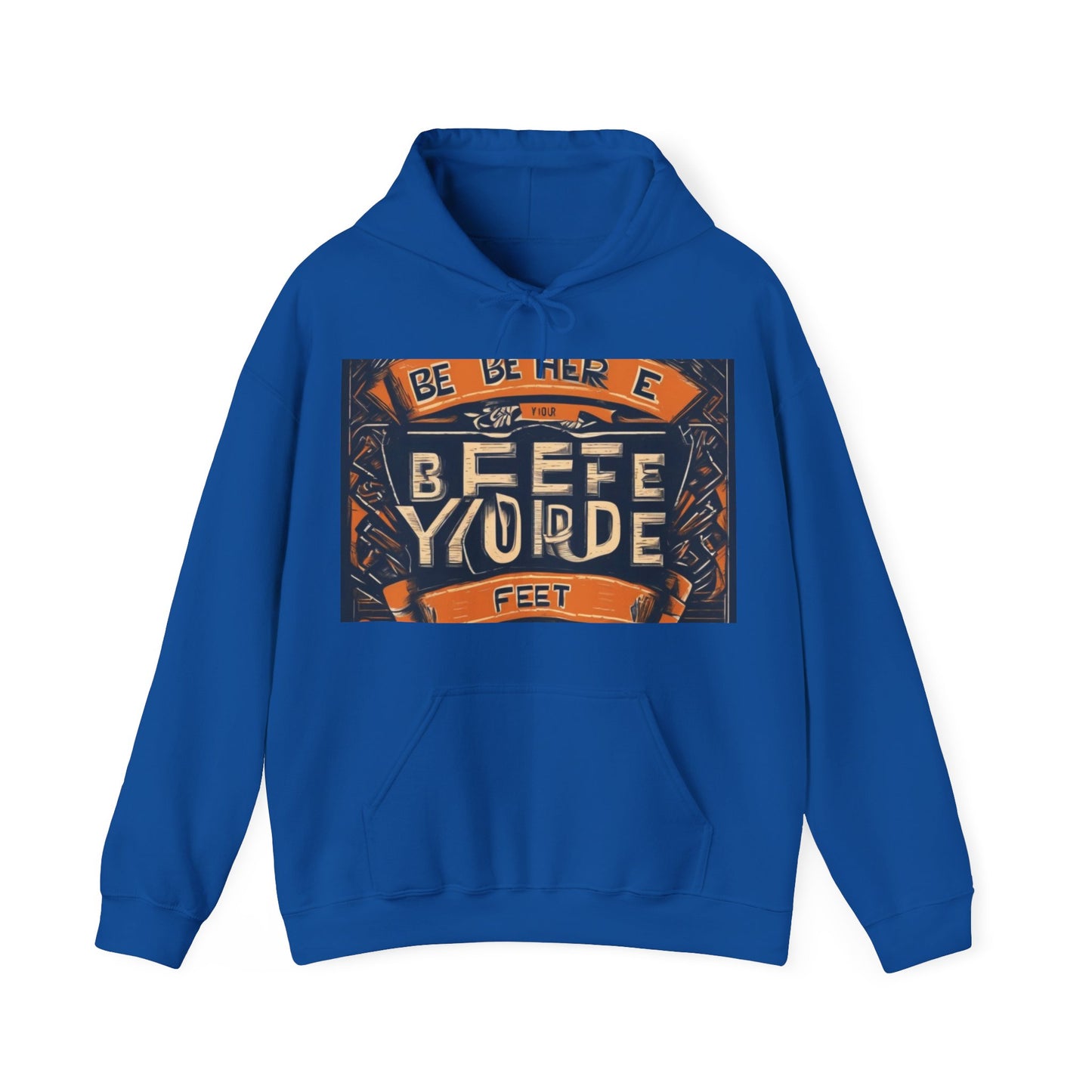 boostlete-field-day-type-be-where-your-feet-are-banner-engraved-0029 — Unisex Heavy Blend Hooded Sweatshirt (Gildan)