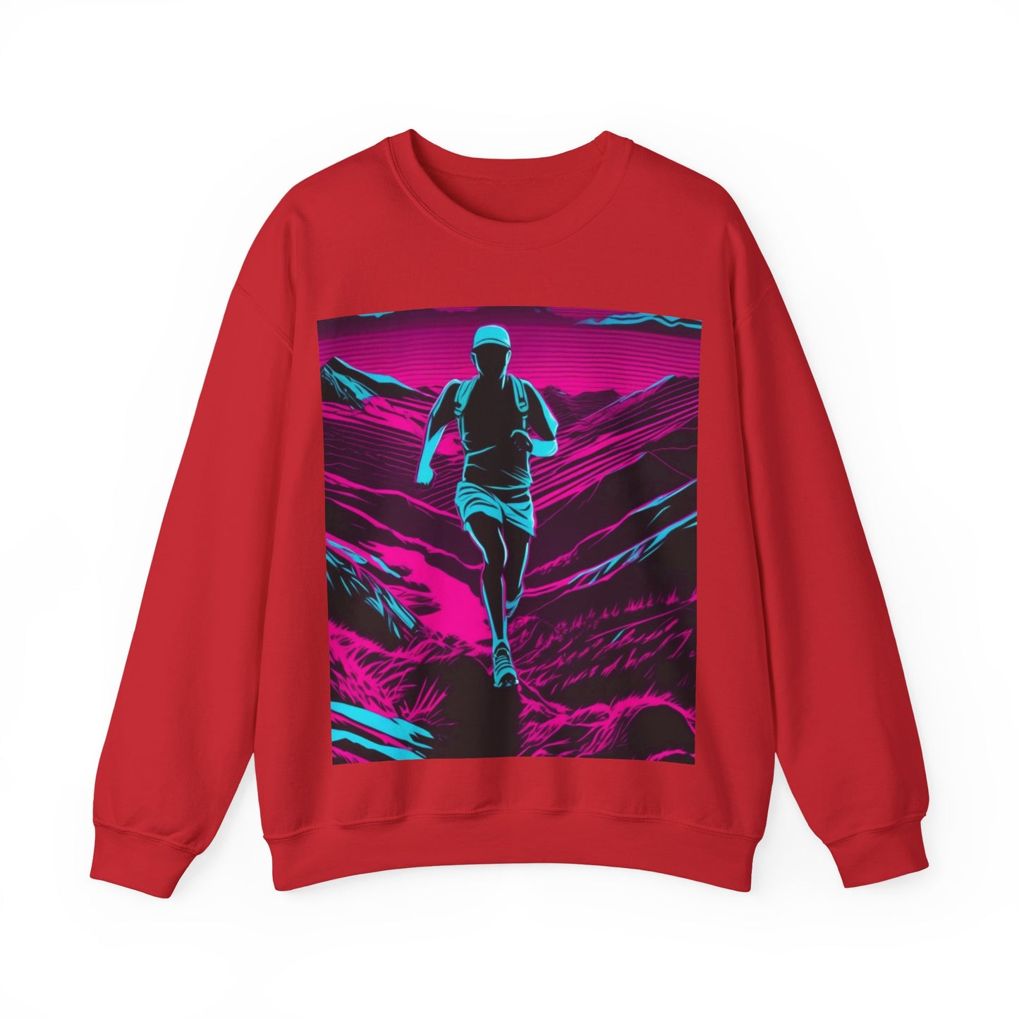 boostlete-am-crew-scene-trail-high-modern-0980 — Unisex Heavy Blend Crewneck (G18000)