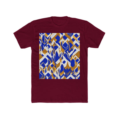 boostlete-field-day-icon-flame-glitch-geometric-0090 — Unisex Cotton Crew Tee (NL 3600)
