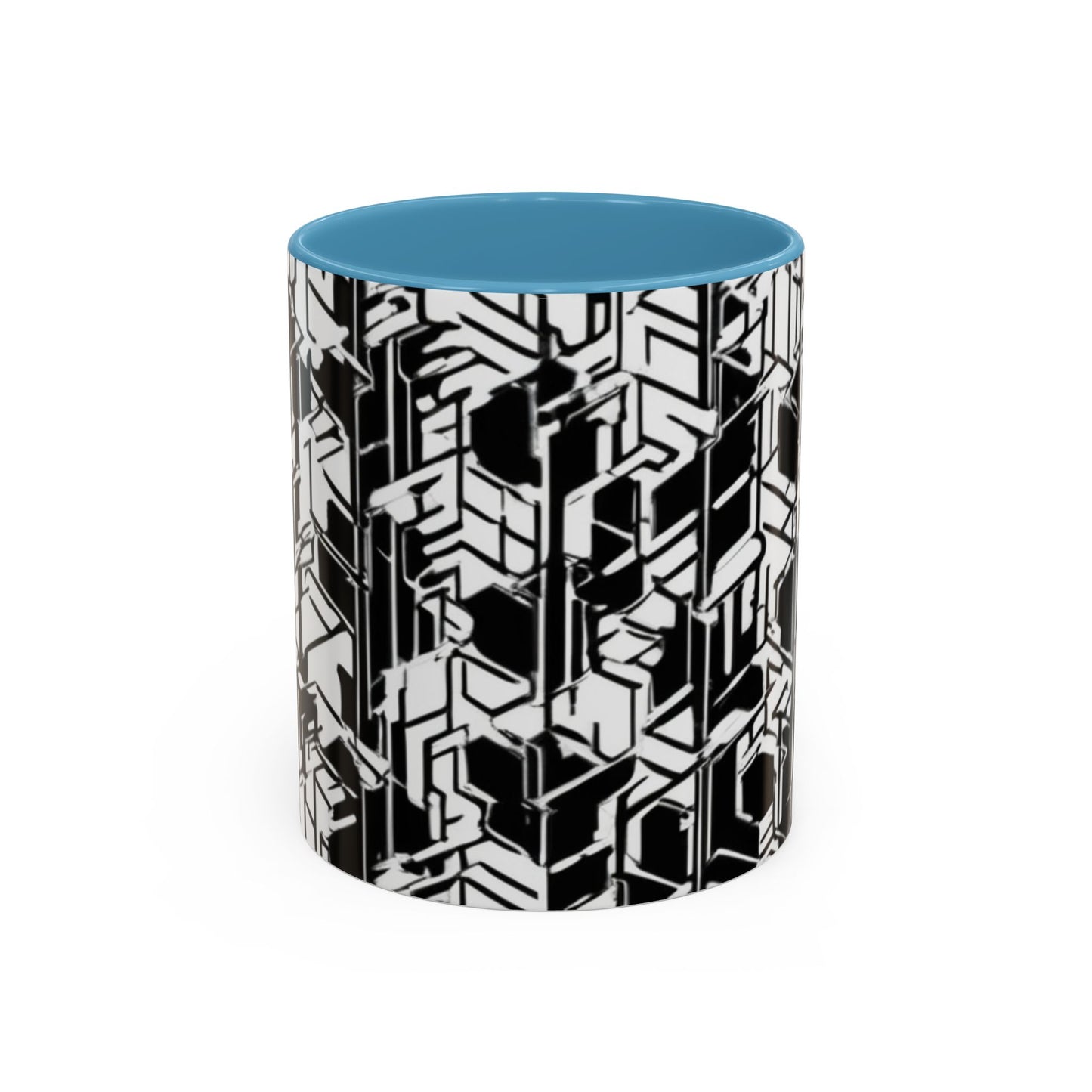 boostlete-field-day-pattern-micro-blueprint-0927 — Accent Mug 11/15oz