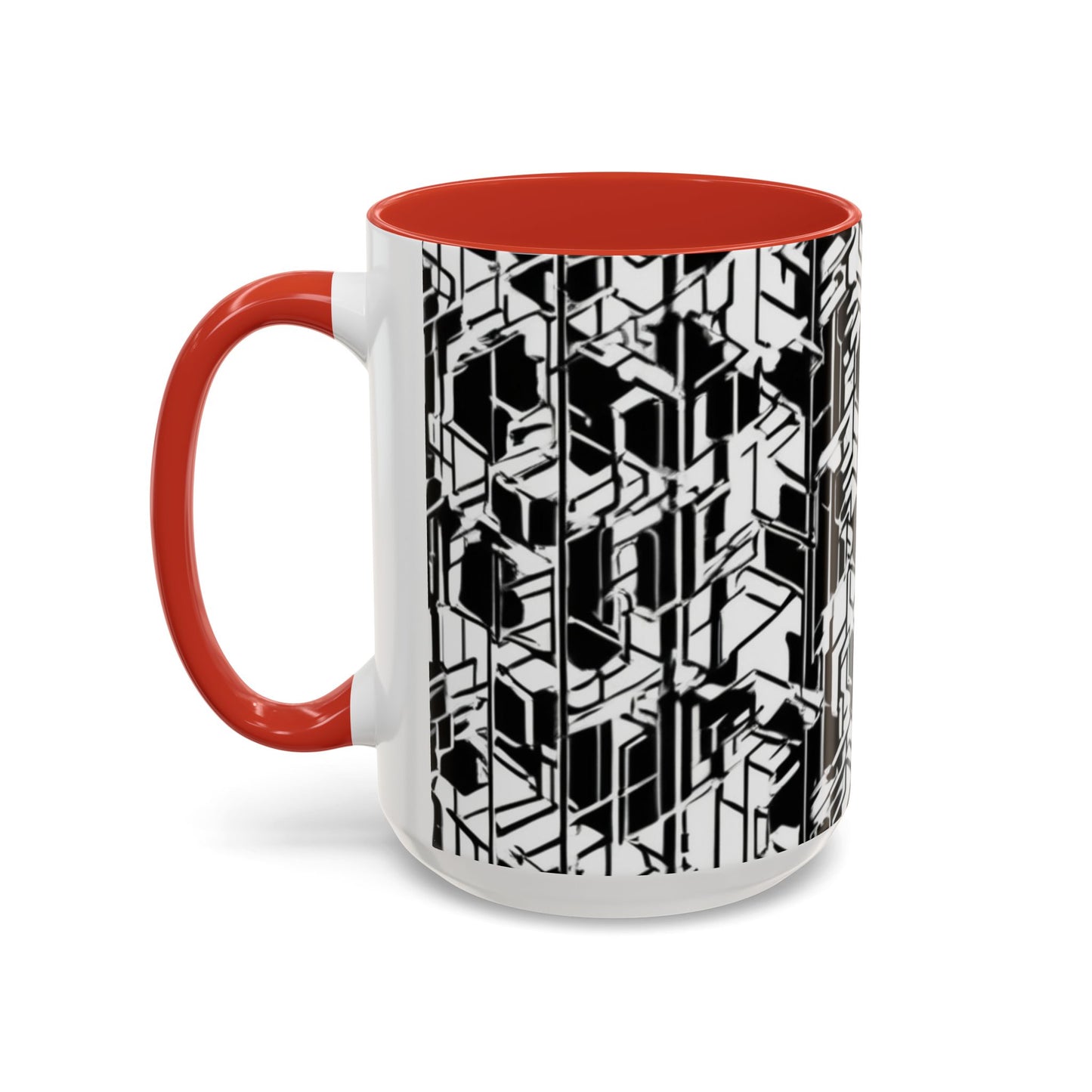 boostlete-field-day-pattern-micro-blueprint-0927 — Accent Mug 11/15oz