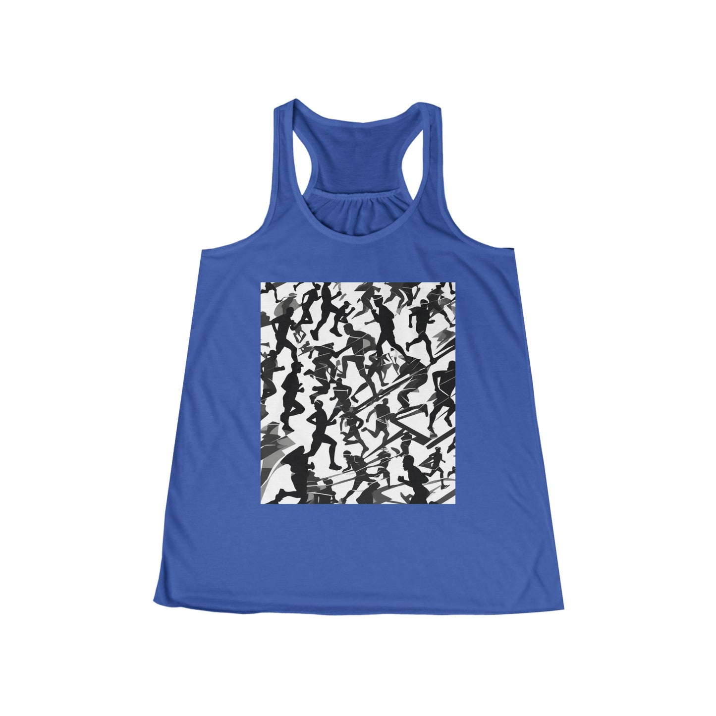 boostlete-field-day-scene-marathoner-motion-paper-0156 — Women's Flowy Racerback Tank (B+C 8800)