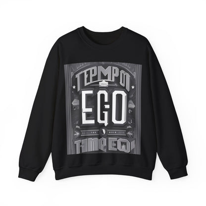 boostlete-mile-by-mile-type-tempo-over-ego-banner-modern-0093 — Unisex Heavy Blend Crewneck Sweatshirt (Gildan)