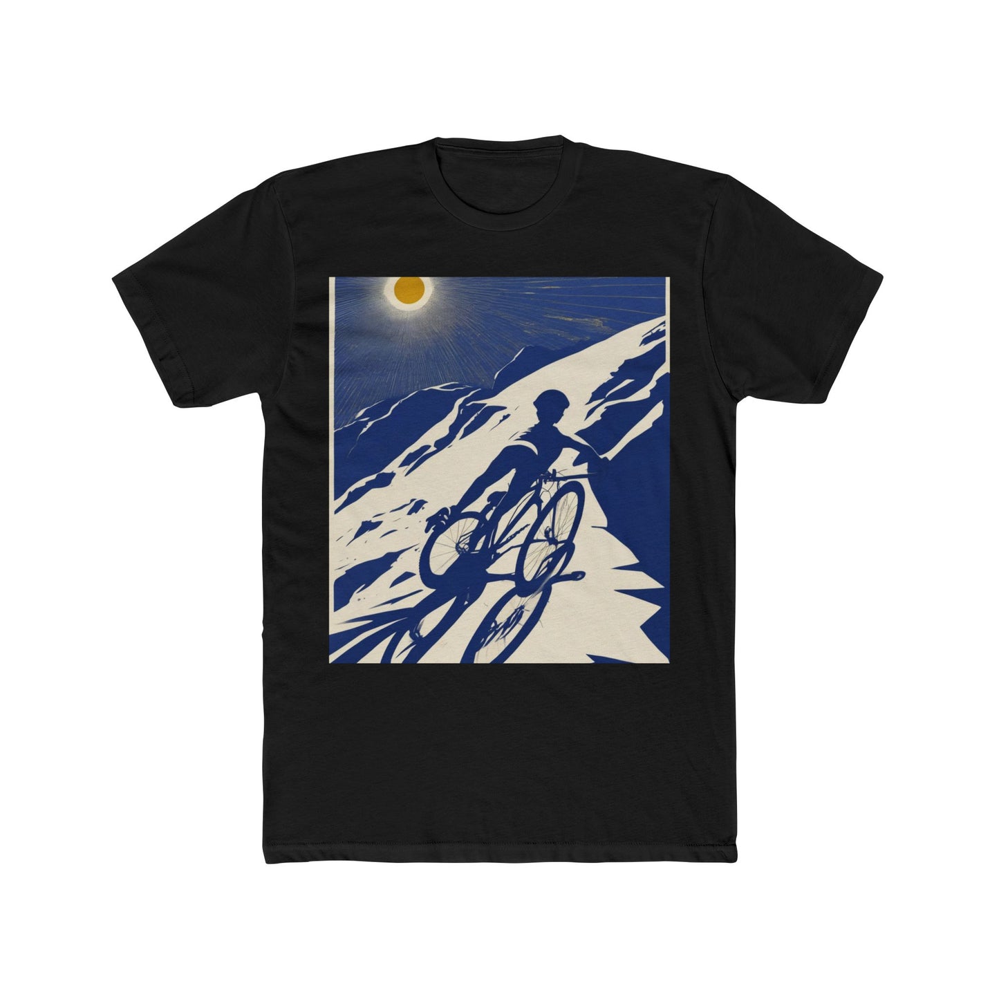 boostlete-am-crew-scene-cyclist-offset-bold-0008 — Unisex Cotton Crew Tee (NL 3600)