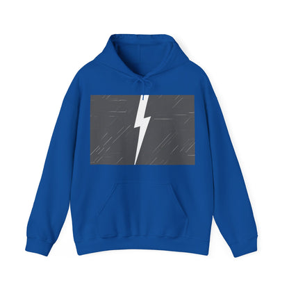 boostlete-am-crew-icon-lightning-glitch-vector-0590 — Unisex Heavy Blend Hoodie (G18500)