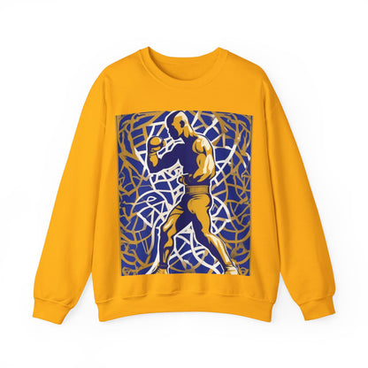 boostlete-field-day-scene-boxer-offset-paper-0776 — Unisex Heavy Blend Crewneck (G18000)