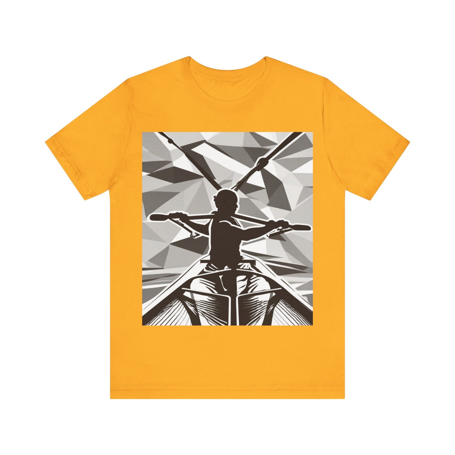 boostlete-am-crew-scene-rower-outline-geometric-0060 — Unisex Jersey Short Sleeve (B+C 3001)