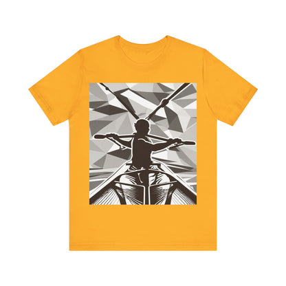 boostlete-am-crew-scene-rower-outline-geometric-0060 — Unisex Jersey Short Sleeve (B+C 3001)